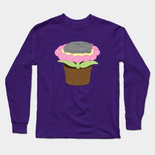 Flower Kitty Long Sleeve T-Shirt